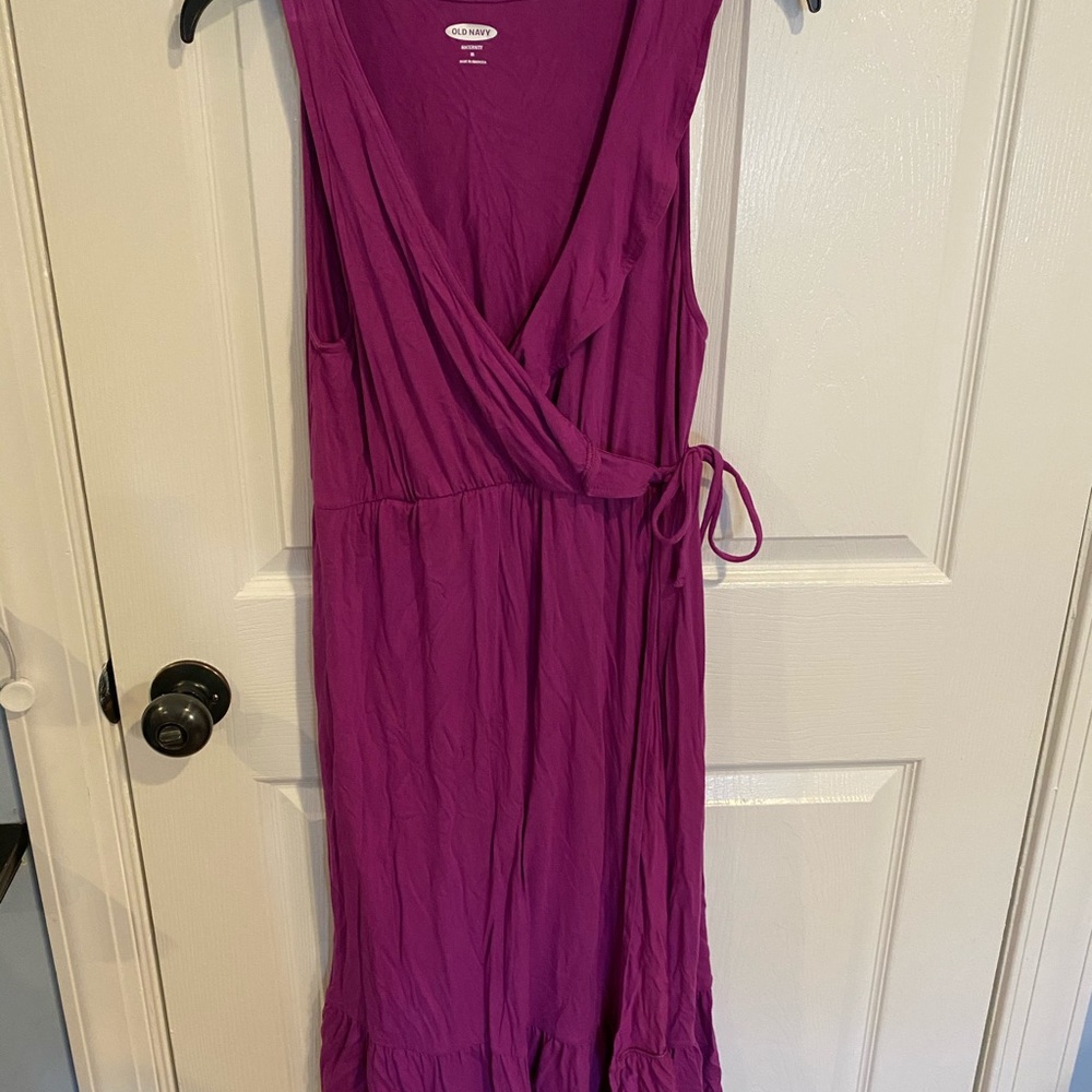 Maternity Old navy tie dress